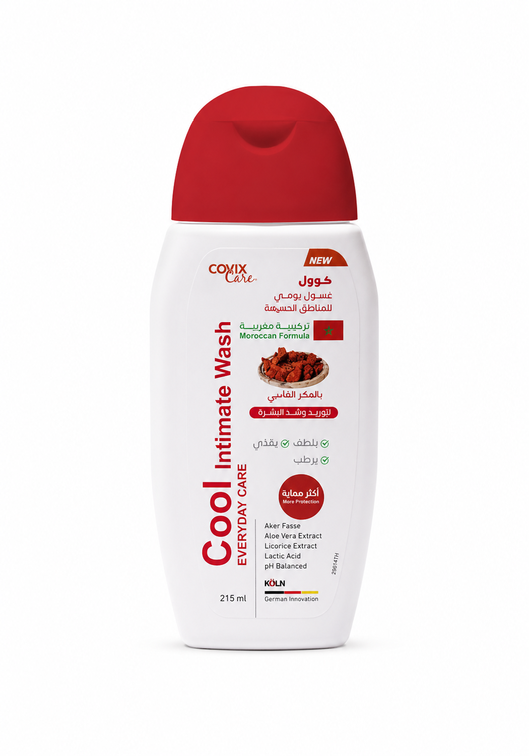 Cool Intimate Wash غسول المناطق الحساسة من Cofix Care بالعكر الفاسي 215 مل – تنظيف لطيف وتفتيح وترطيب يومي - الصورة 1