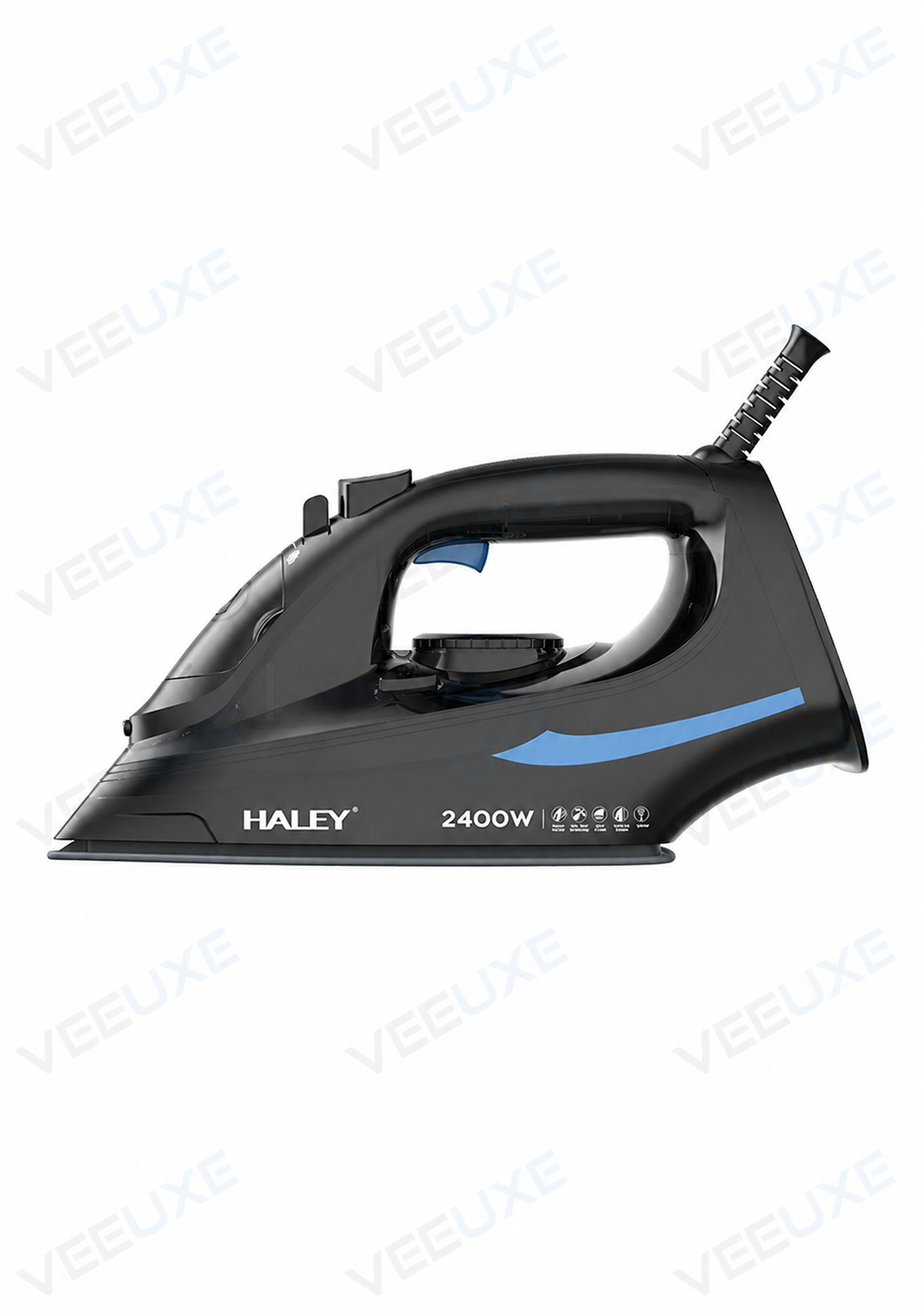 8deb7d6b-2948-466b-9ba6-cd36ad9dfe02 مكواة بخار HALEY بقدرة 2400 واط، قاعدة سيراميك، خزان 350 مل، تحكم بدرجات الحرارة – موديل HY-2061 - الصورة 1