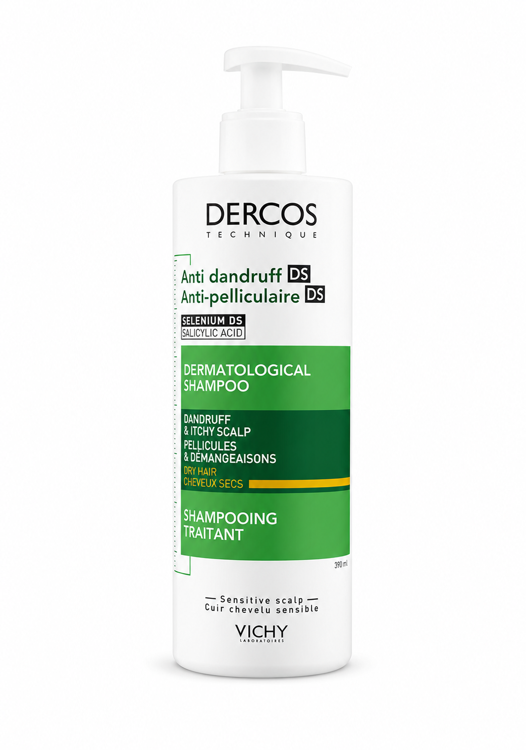 Vichy Dercos Anti-Dandruff DS Shampoo Vichy Dercos Anti-Dandruff DS Shampoo – شامبو فيشي ديركوس مضاد للقشرة للشعر الجاف - الصورة 1