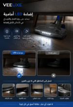 ⁦مكنسة كهربائية HALEY محمولة 2 في 1، قوة 450 واط، سلك 6 متر، للمنزل والسيارة – موديل HY-3902⁩ - الصورة ⁦6⁩