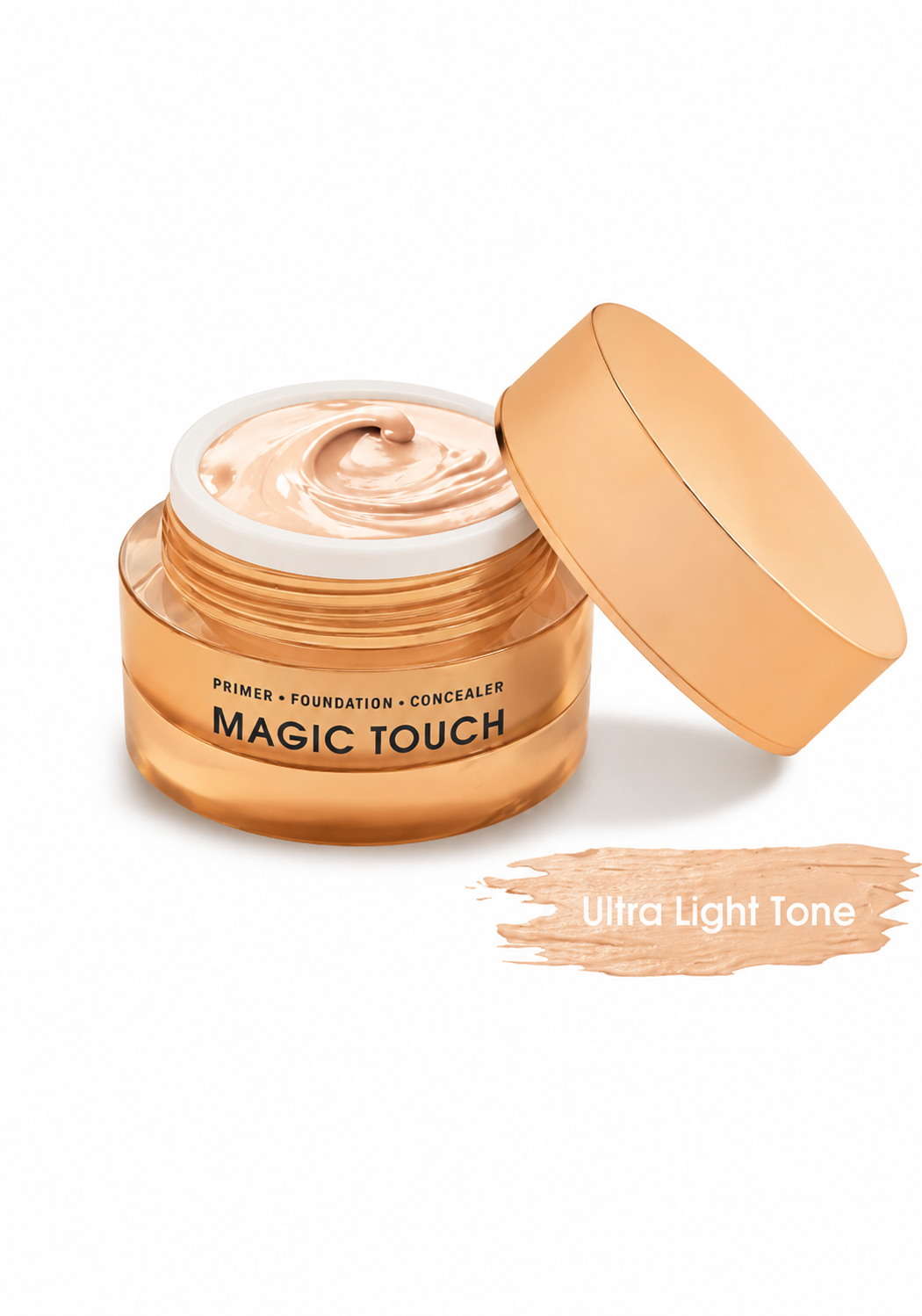 24918241-66c6-4c0b-8a9c-2aa3255c5a39 كريم Magic Touch 30ml – برايمر، فاونديشن، وكونسيلر بدرجة Ultra Light مع فيتامين C للبشرة الفاتحة جداً - الصورة 1