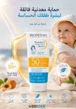⁦[واقي شمس BIODERMA Photoderm PEDIATRICS Mineral SPF50+ للأطفال والرضع – حماية معدنية للوجه والجسم 50g]⁩ - الصورة ⁦3⁩