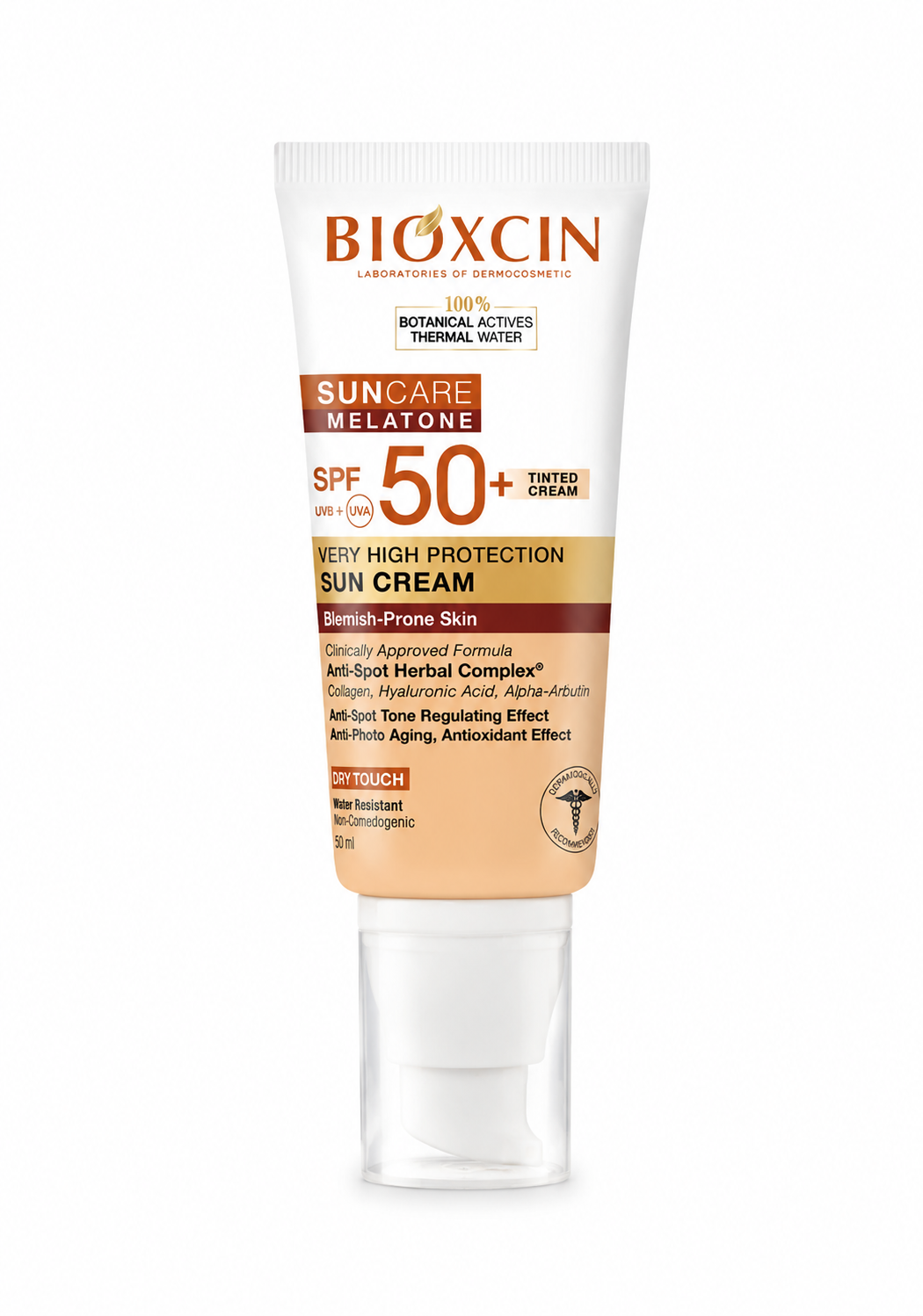 333 كريم Bioxcin Sun Care الملون للبشرة المعرضة للبقع – SPF 50+ بحماية عالية - الصورة 1