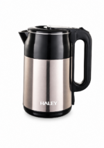 غلاية ماء كهربائية HALEY بسعة 2.2 لتر، ستانلس ستيل، تسخين سريع وقاعدة 360° – موديل HY-8857