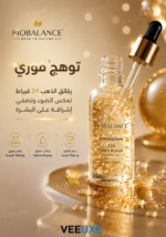⁦سيروم 24K Gold & Peptide – شد البشرة وتقليل التجاعيد حول العينين والوجه – 30 مل⁩ - الصورة ⁦3⁩