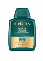 شامبو Bioxcin Keratin & Argan لإصلاح الشعر التالف – 300 مل