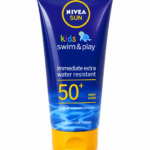 لوشن واقي شمس للأطفال NIVEA SUN Kids Swim & Play SPF 50+ – مقاوم للماء | 150 مل