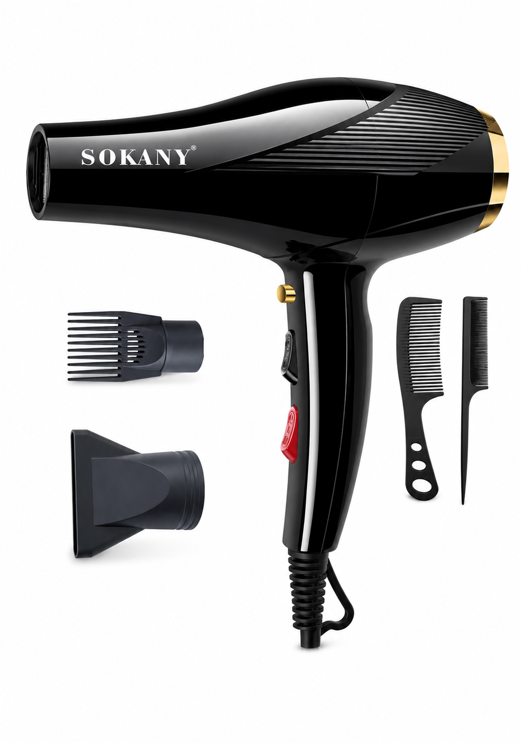 d766230a-42b4-40ea-b89f-37e1610f7f5d مجفف شعر SOKANY SK-2214 بقوة 2600W – تصميم احترافي 4 في 1 - الصورة 1