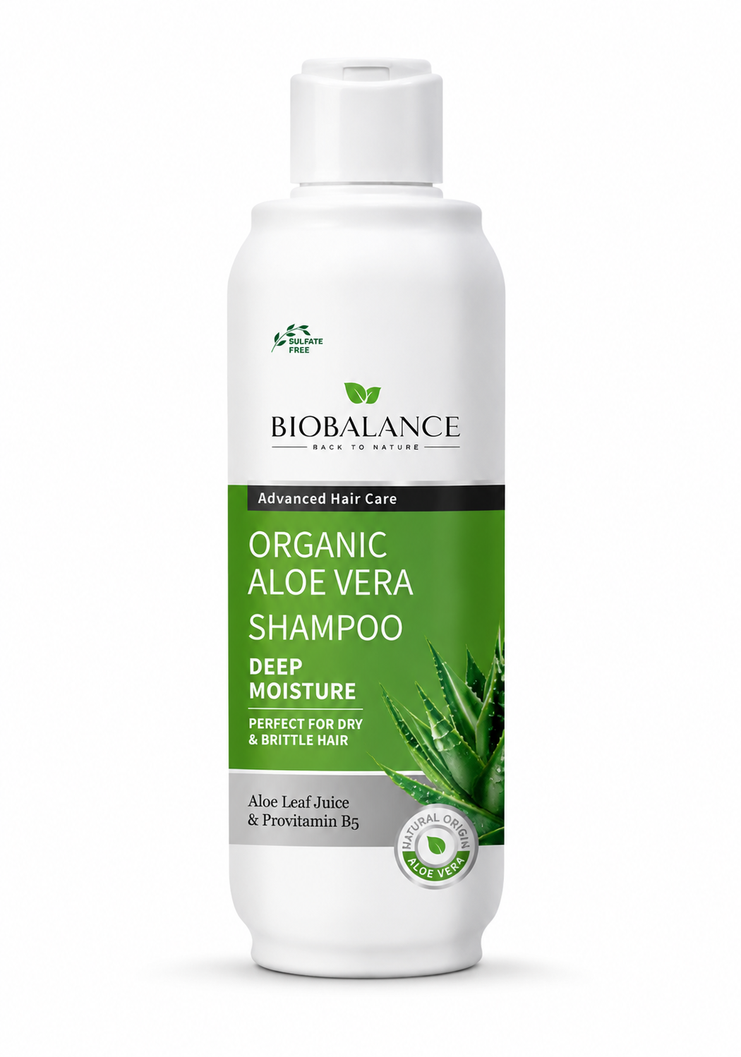 f348d915-67f8-4f1b-86aa-82800f991bbc شامبو عضوي بالألوفيرا من BIOBALANCE – ترطيب عميق للشعر الجاف والهش | 300 مل - الصورة 1
