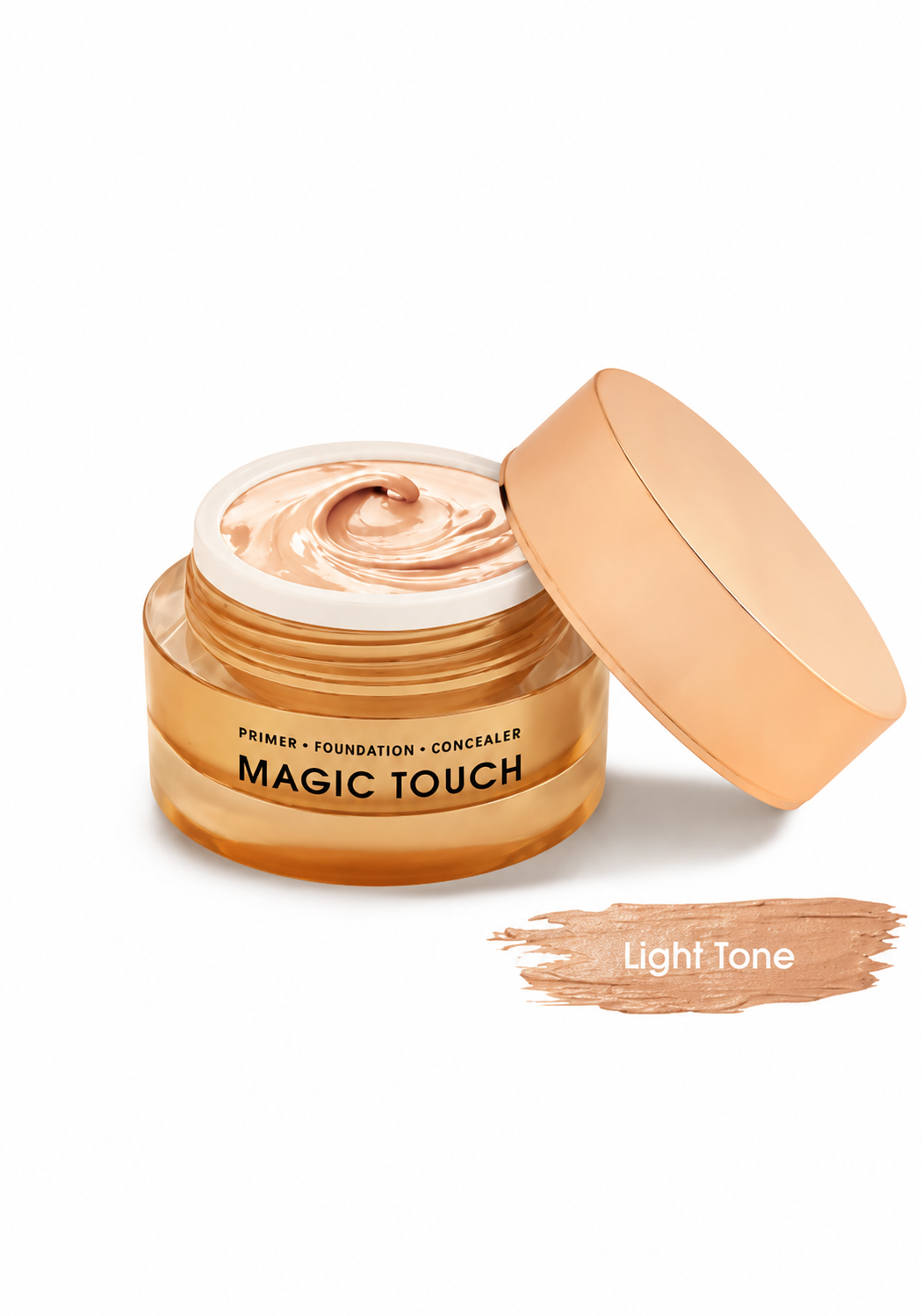 f97b2634-1ac6-431b-80c7-d33149ba2463 كريم Magic Touch 30ml – برايمر، فاونديشن، وكونسيلر بدرجة Light مع فيتامين C للبشرة الفاتحة - الصورة 1