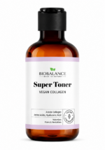 Toner Super Vegan Collagen من BIOBALANCE – ترطيب وتنعيم مع أحماض أمينية وحمض هيالورونيك 250 مل