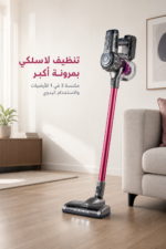 ⁦مكنسة كهربائية لاسلكية 2 في 1 Ariete 2758 بمحرك رقمي 22V، وردي⁩ - الصورة ⁦2⁩
