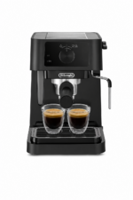 ماكينة إسبريسو De'Longhi EC230.BK بضغط 15 بار مع رغوة حليب ستانلس ستيل