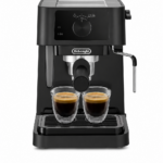 ماكينة إسبريسو De'Longhi EC230.BK بضغط 15 بار مع رغوة حليب ستانلس ستيل