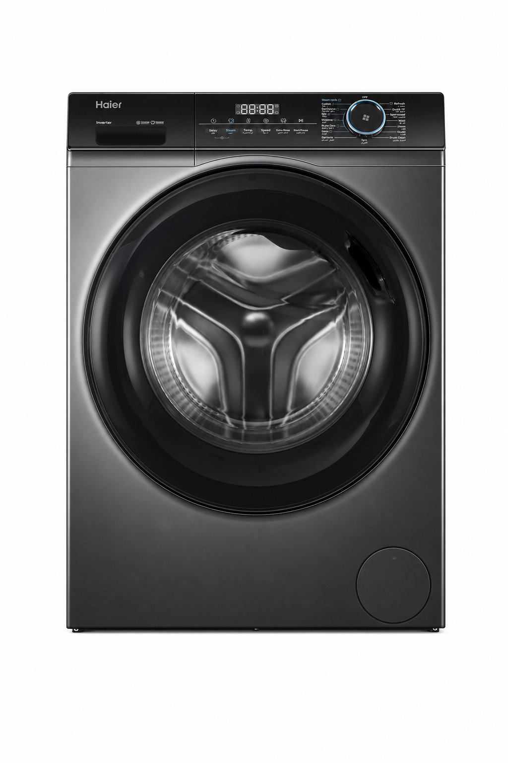 08fd4037-de14-41fe-91ef-ebdeb6b9c2c8.png غسالة ملابس أمامية Haier سعة 8 كجم بسرعة 1200 دورة/دقيقة، HW80-BP12929S6 - الصورة 1