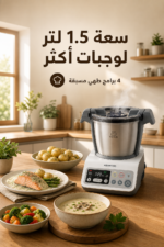 ⁦محضر طعام وطهي Kenwood kCook CCC200WH بسعة 1.5 لتر وبرامج طهي مسبقة⁩ - الصورة ⁦6⁩