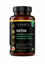 مكمل VITAPROS Detox لدعم الهضم وتوازن الأمعاء – 90 كبسولة نباتية