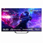 تلفزيون Haier H75S80EUX QLED Google TV مقاس 75 بوصة بدقة 3840*2160 ومعدل 120Hz