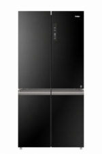 ثلاجة هاير HRF-700BG بأربعة أبواب، سعة صافية 585 لتر وتقنية Total No Frost