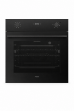فرن غاز مدمج Haier HOX 6121 GB مقاس 60 سم بسعة 80 لتر وزجاج أسود