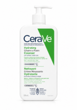 غسول CeraVe Hydrating Cream-to-Foam Cleanser – تنظيف وترطيب للبشرة العادية إلى الجافة