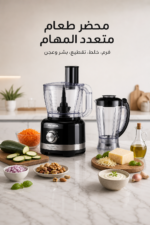 ⁦محضر طعام Ariete Gourmet Pro Moderna 1782 بقدرة 1000 واط مع وعاء 3 لتر وخلاط 2 لتر⁩ - الصورة ⁦2⁩