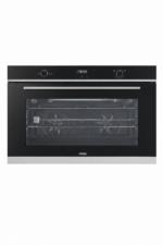 فرن غاز مدمج Haier HOX 9125 BX مقاس 90 سم بسعة 125 لتر ومروحتين حراريتين