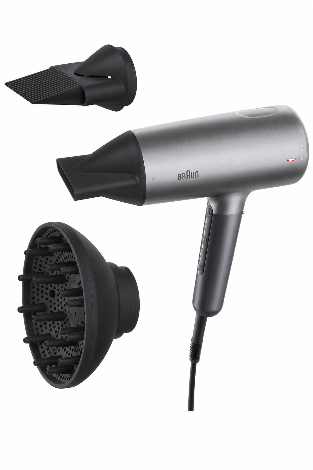 4b064970-5e87-4186-a175-e1a7f157ad17.png مجفف شعر Braun HD4.3 بقدرة 2200 واط مع Super IONTEC و3 ملحقات - BRHD435SDE - الصورة 1