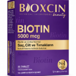 Bioxcin Biotin 5000 mcg مكمل غذائي للشعر والبشرة والأظافر – 30 قرص