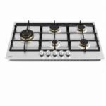 مسطح غاز بلت إن Haier HOB-M95CBT2X مقاس 90 سم بـ 5 شعلات ورؤوس نحاسية