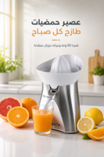 ⁦عصارة حمضيات Ariete Spremi Metal 407 بقدرة 60 واط وهيكل معدني فضي⁩ - الصورة ⁦2⁩