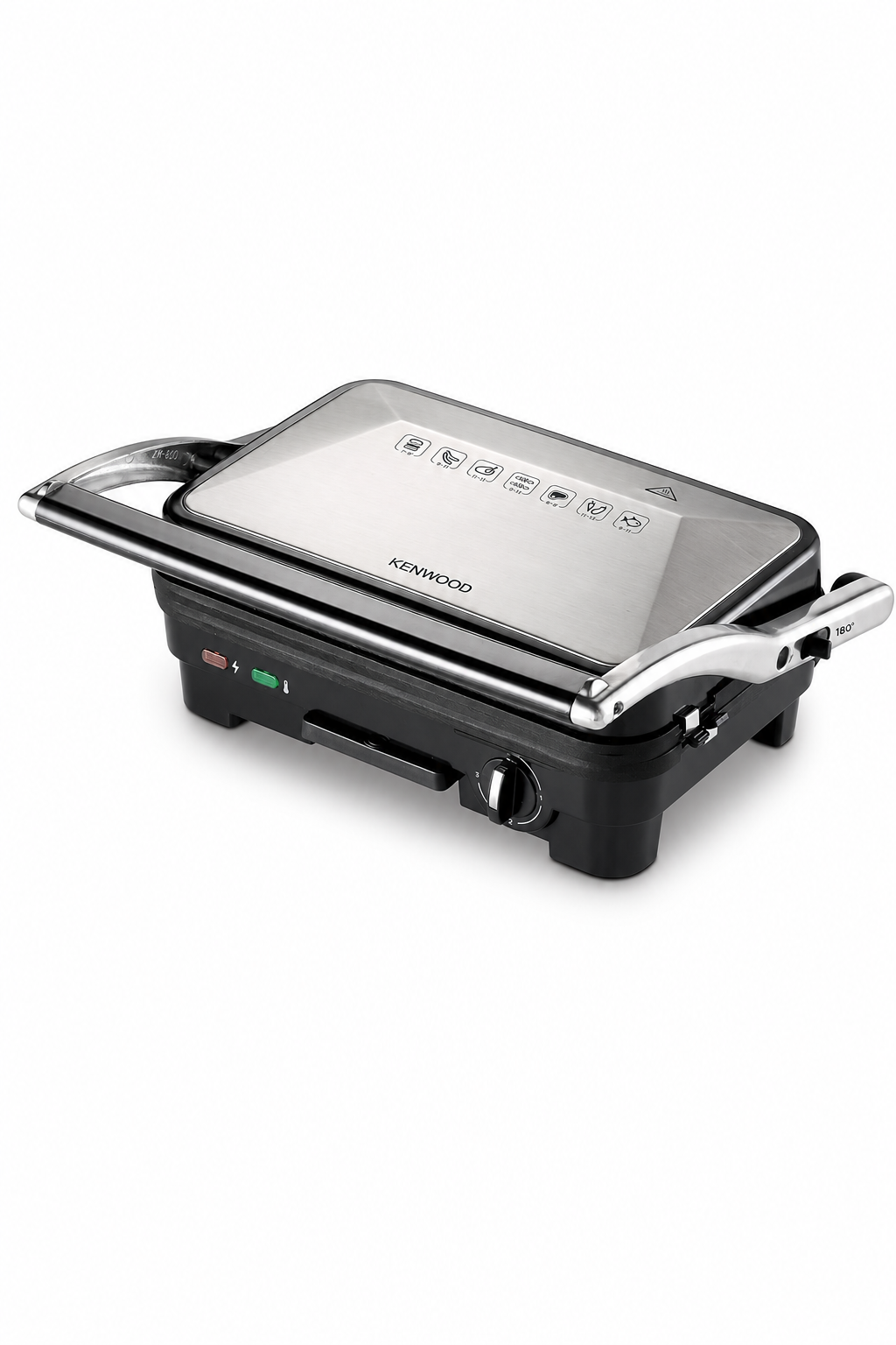 6e3ab392-80b0-402e-af36-f80d6b72955a.png شواية صحية Kenwood HGM 50.000 SI بقدرة 1800W وألواح قابلة للإزالة - الصورة 1