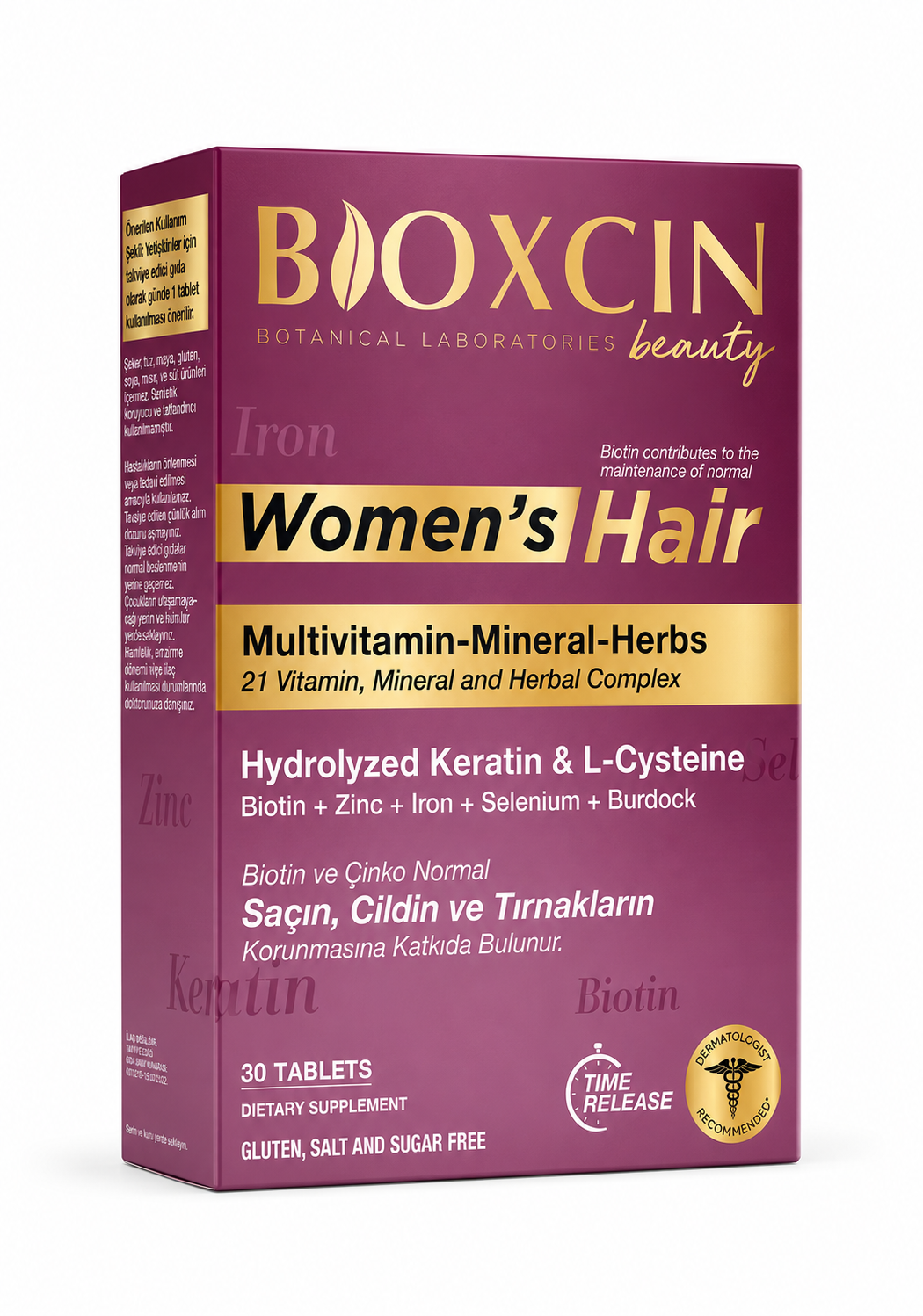 77 حبوب Bioxcin Women’s Hair Tablet لدعم الشعر والبشرة والأظافر – 30 قرص - الصورة 1