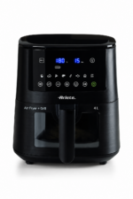 قلاية هوائية Ariete 4633 بسعة 4 لتر وقدرة 1400 واط مع Grill وShake - أسود