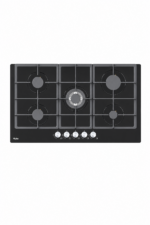 موقد غاز مدمج Haier مقاس 90 سم بـ 5 شعلات وزجاج أسود HOB-G95CT3B