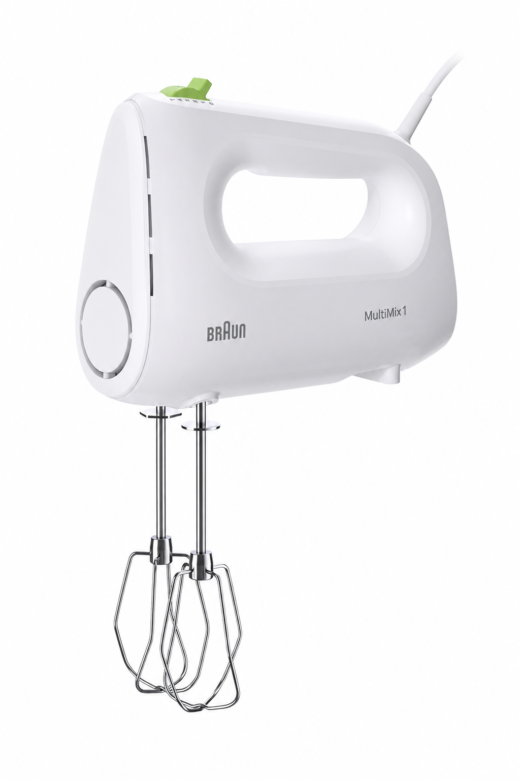8c596a08-7dbc-4acf-9868-9f7338e44874.png خلاط يدوي Braun MultiMix 1 HM1100WH بقدرة 450 واط و4 سرعات مع توربو - الصورة 1