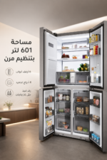 ⁦ثلاجة هاير HCR 7918 ETMB متعددة الأبواب 601 لتر بنظام No Frost⁩ - الصورة ⁦4⁩