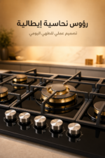 ⁦موقد غاز مدمج Haier HOB-G95CBT3B مقاس 90 سم بزجاج أسود و5 شعلات⁩ - الصورة ⁦3⁩