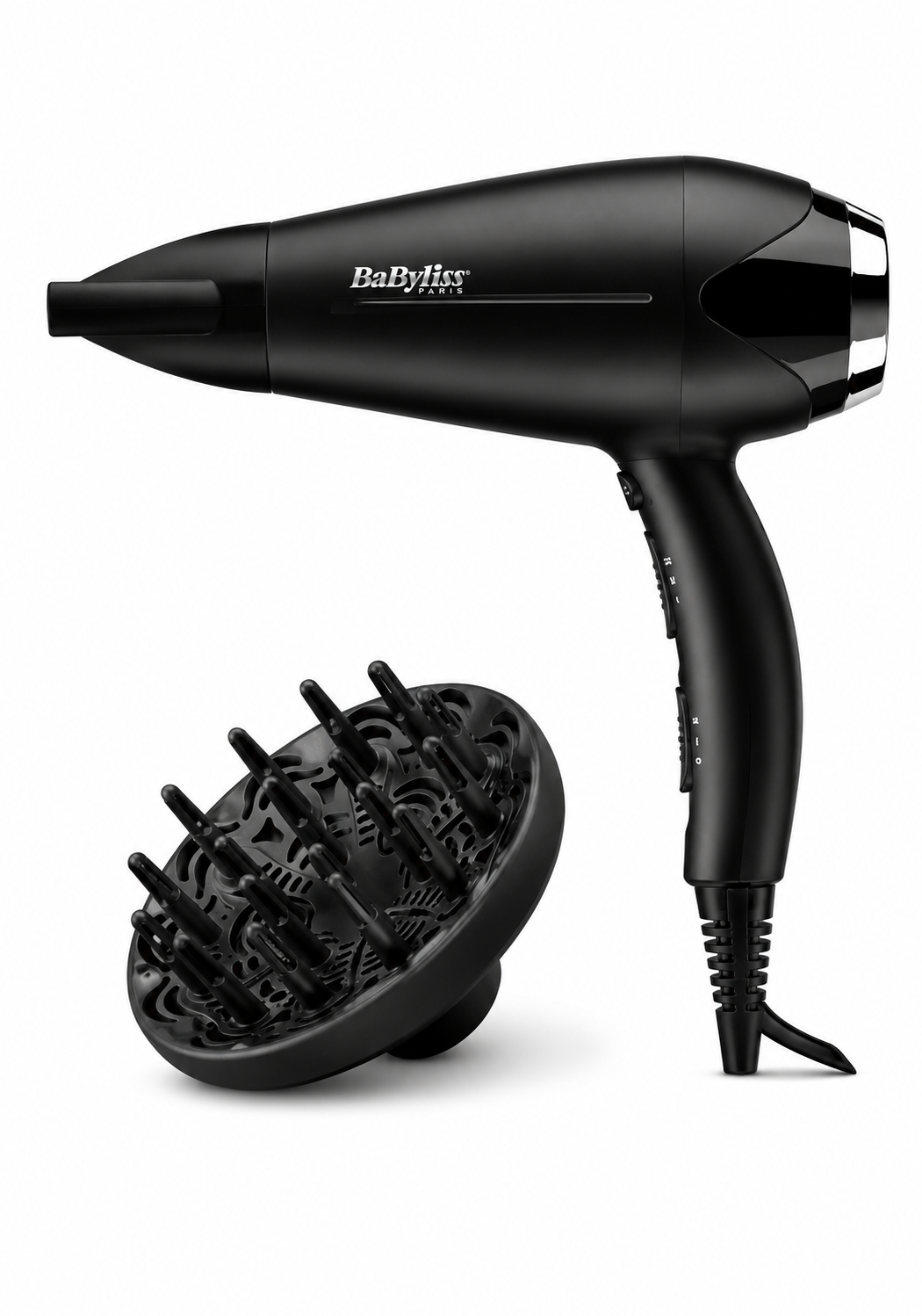 90c3f738-74f4-4517-97c9-08b270fd5f07 مجفف شعر Babyliss الأيوني بقوة 2200 واط مع ملحق موزع هواء - الصورة 1