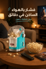 ⁦ماكينة تحضير الفشار Ariete Party Time 2958 بالهواء الساخن، 1100W وسعة 600 g⁩ - الصورة ⁦2⁩