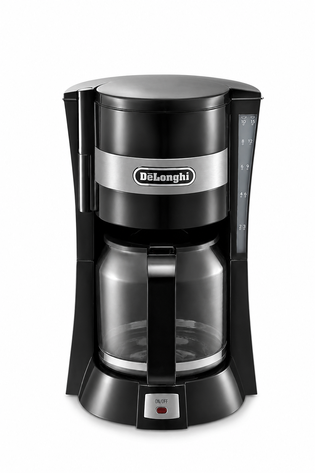9ec608f7-beb3-4c4a-ad8e-6fa2da13b9ba.png ماكينة قهوة بالتقطير De'Longhi ICM15211 بسعة 10 أكواب وفلتر ماء - أسود - الصورة 1