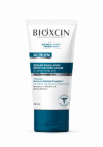 كريم Bioxcin ACNIUM المرطب لموازنة الدهون – للبشرة الدهنية والمعرضة لحب الشباب | 50 مل