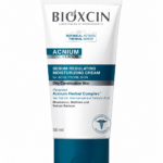 كريم Bioxcin ACNIUM المرطب لموازنة الدهون – للبشرة الدهنية والمعرضة لحب الشباب | 50 مل
