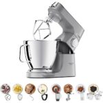 عجانة مطبخ احترافية مع خلاط وفرّامة وميزان مدمج 7+5 لتر 1200 واط Titanium Chef Baker XL من كينوود