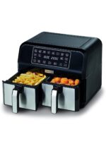قلاية هوائية رقمية KENWOOD مزدوجة السلة 8 لتر – Dual Zone مع شاشة لمس | HFM75.000MB