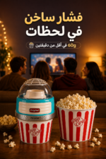 ⁦آلة صنع الفشار Ariete 2957 XL Party Time بالهواء الساخن ووعاء قابل للإزالة، 1.100 W⁩ - الصورة ⁦2⁩
