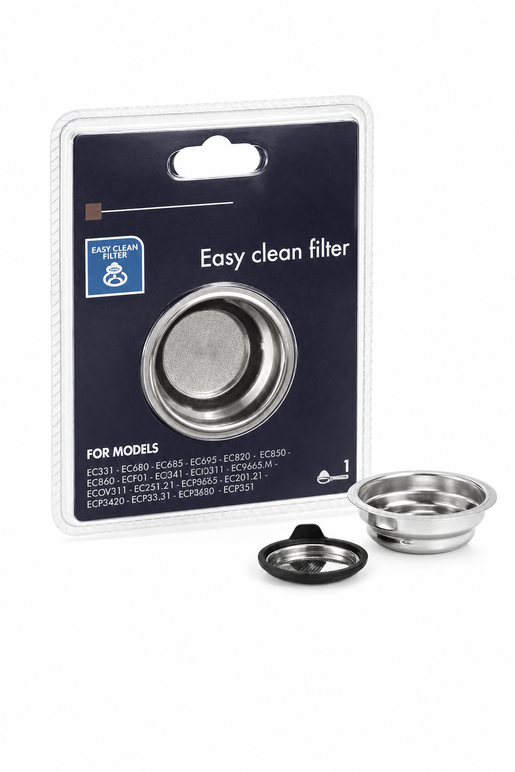 c53d8ae1-c816-435f-9a9f-91f0591b3269.png فلتر EasyClean لكوب واحد من De'Longhi DLSC400 للقهوة المطحونة - الصورة 1