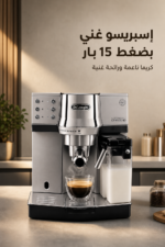 ⁦ماكينة إسبريسو وكابتشينو De'Longhi EC850.M بضغط 15 بار ونظام Automatic Cappuccino⁩ - الصورة ⁦2⁩