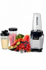 خلاط شخصي Kenwood kNutri BSP 70.560 SI بقدرة 600 واط مع 3 زجاجات To Go وتكسير الثلج