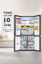 ⁦براد Haier أربع أبواب 825 لتر بتقنية توين إنفرتر - HRF-825TDBG⁩ - الصورة ⁦3⁩